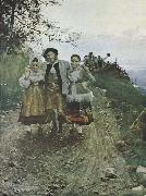 Anders Zorn tur hos famerna painting